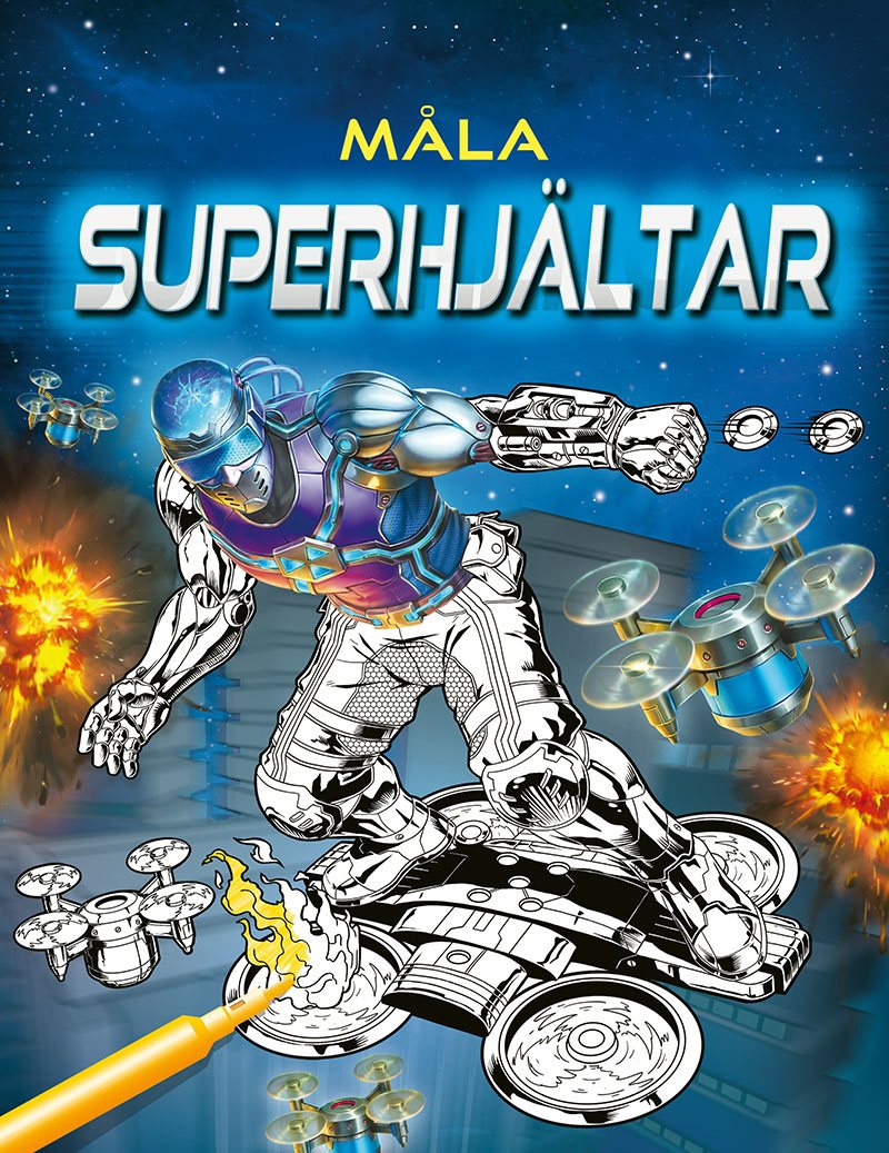 Måla superhjältar