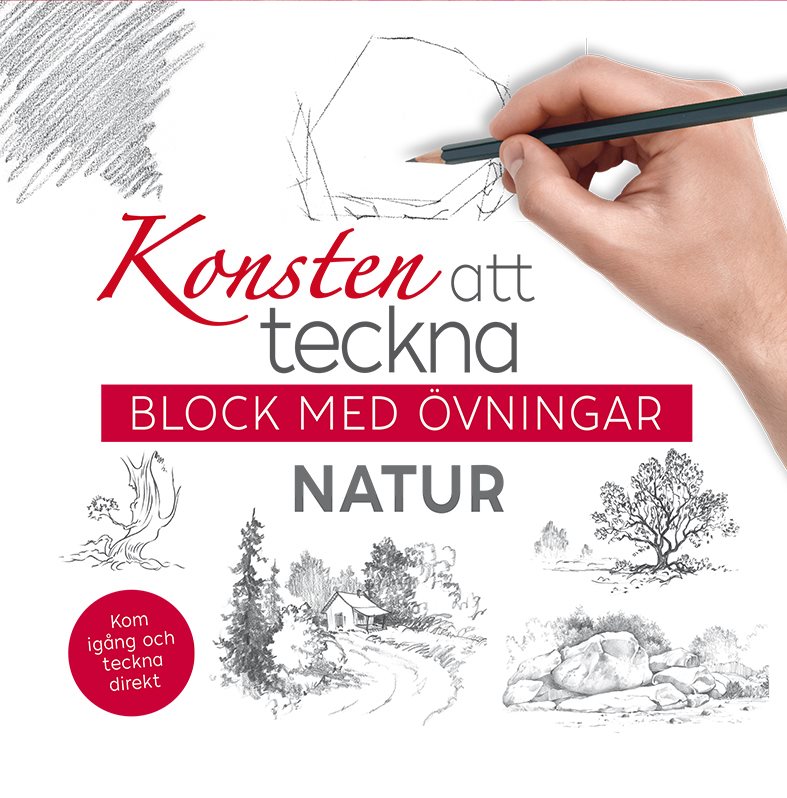 Konsten att teckna : block med övningar - natur