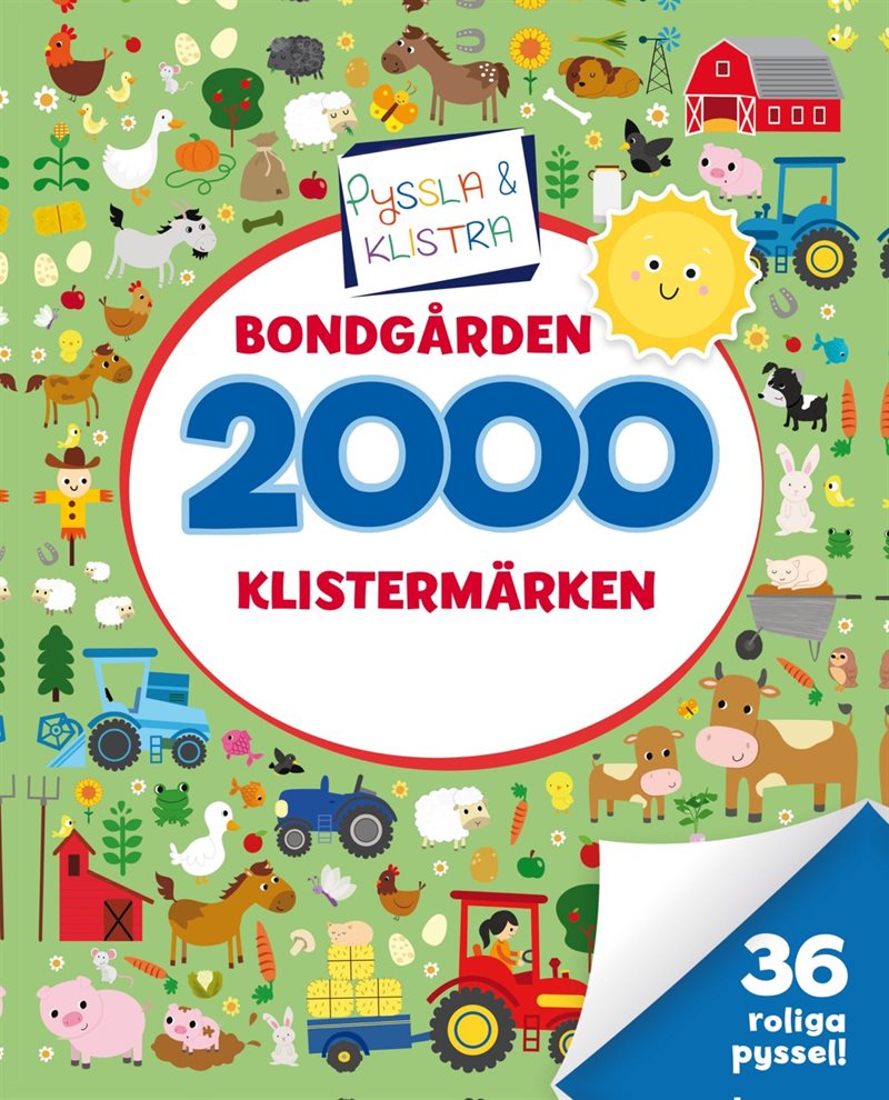 2000 klistermärken. Bondgården