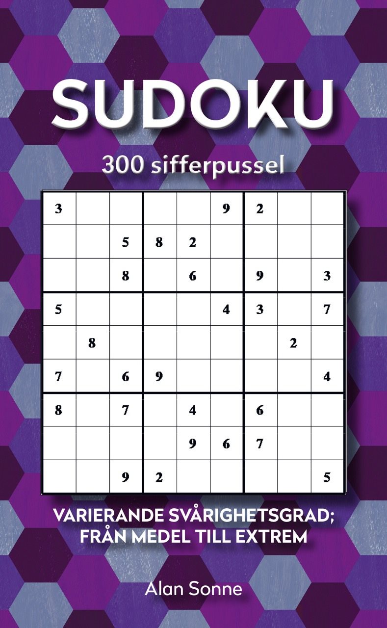 Sudoku: 300 sifferpussel. Varierande svårighetsgrad; från medel till extrem