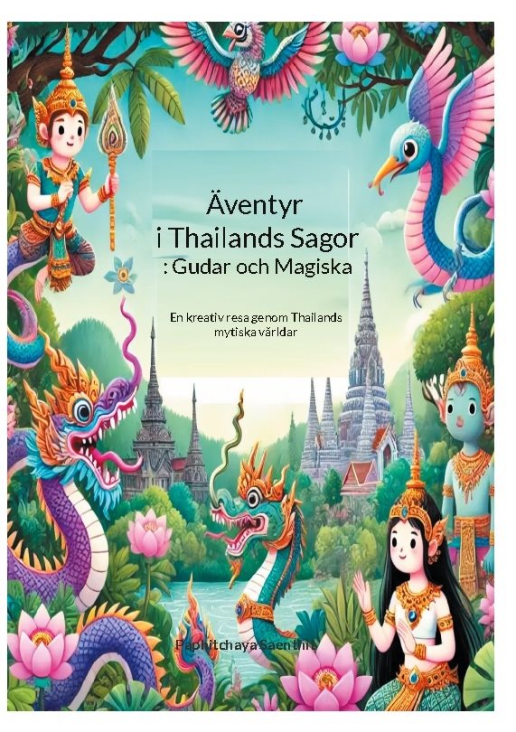 Äventyr i Thailands sagor : gudar och magiska djur - en målarbok för barn