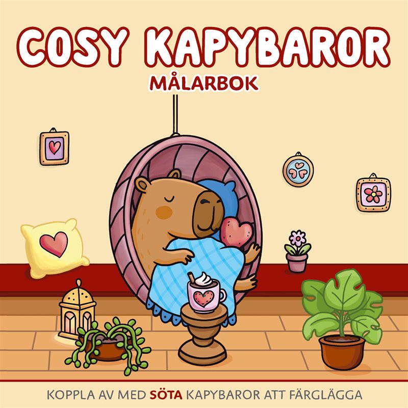 Cosy kapybaror målarbok