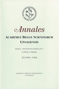 Kungl. Vetenskapssamhällets i Uppsala årsbok 25/1983-1984