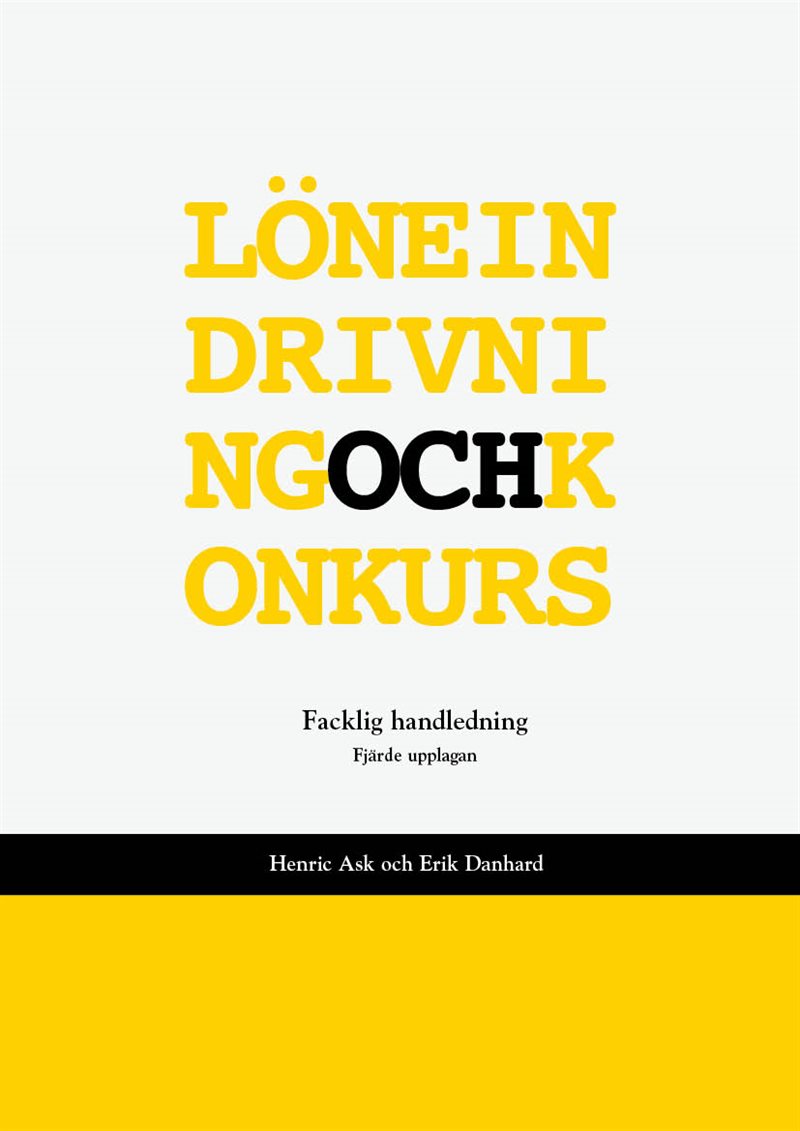 Löneindrivning och konkurs : Facklig handledning