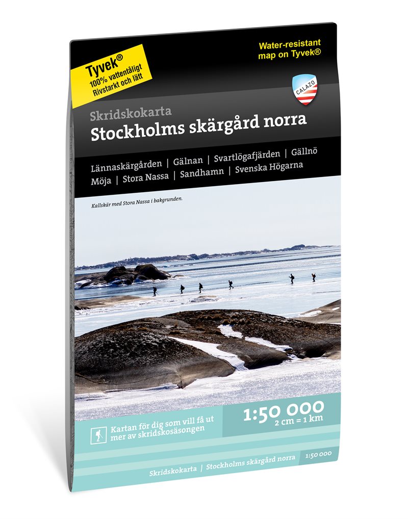 Skridskokarta Stockholms skärgård - norra