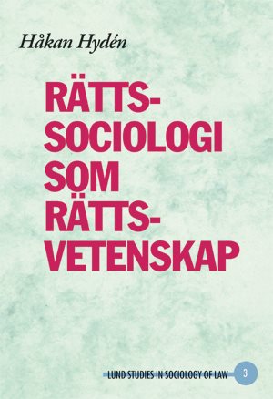 Rättssociologi som rättsvetenskap