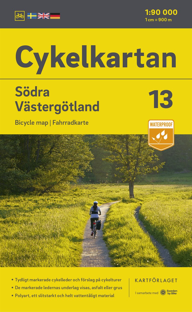 Cykelkartan Blad 13 Södra Västergötland 2023-2025