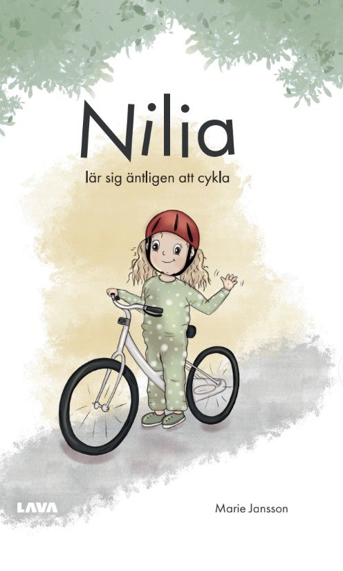 Nilia lär sig äntligen att cykla