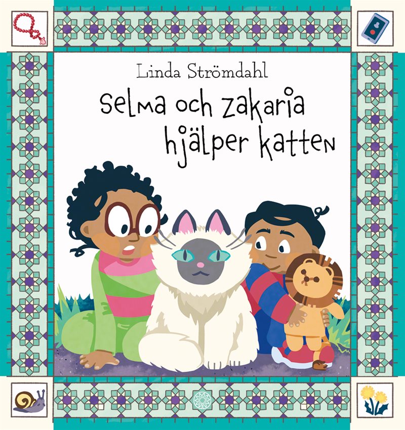 Selma och Zakaria hjälper katten