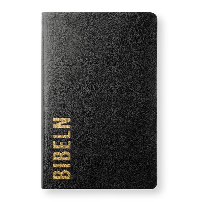 Bibel 2026 Slimline - Bounded leather Svart