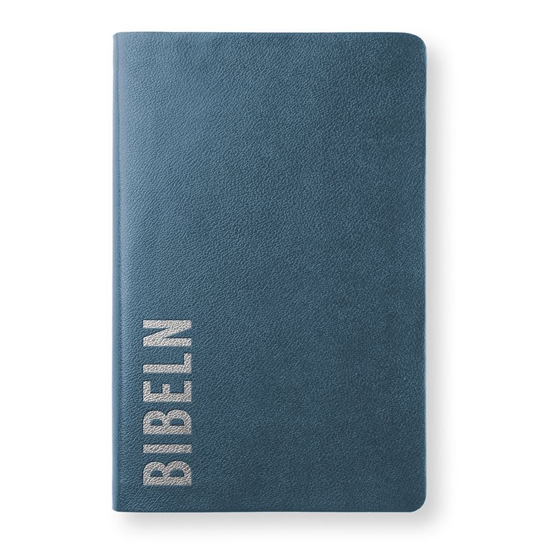 Bibel 2026 Slimline - Bounded leather Blå