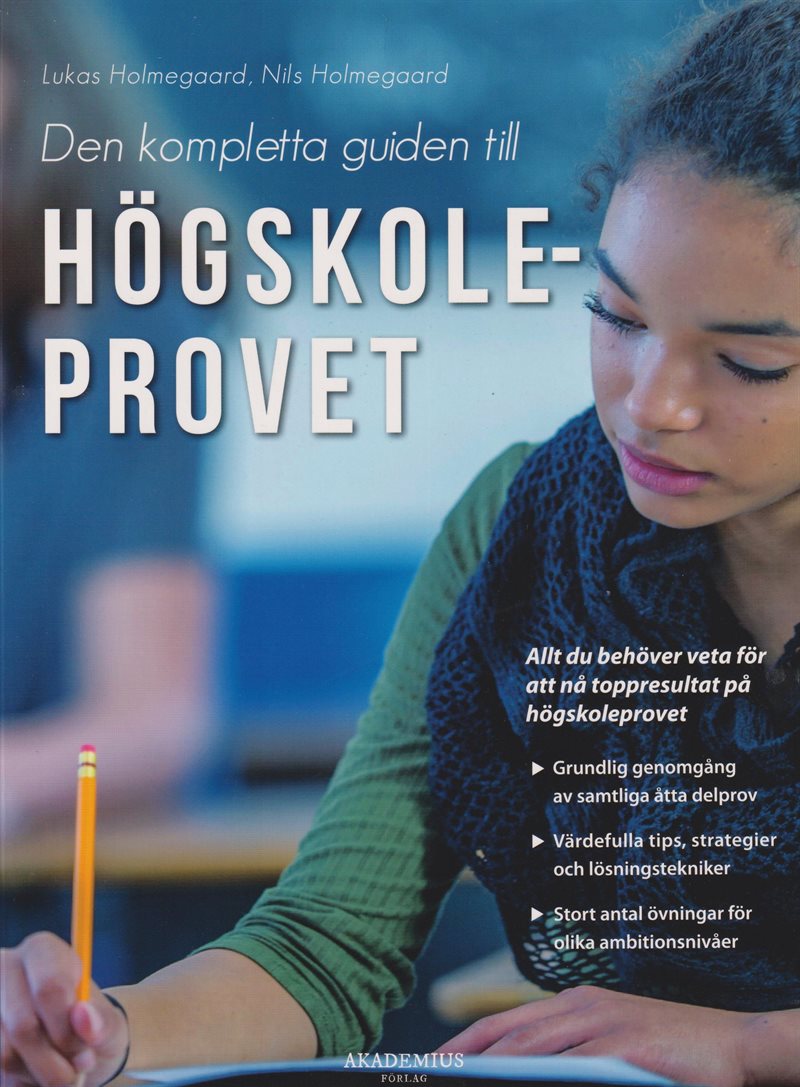 Bok | Den kompletta guiden till högskoleprovet | Lukas Holmegaard
