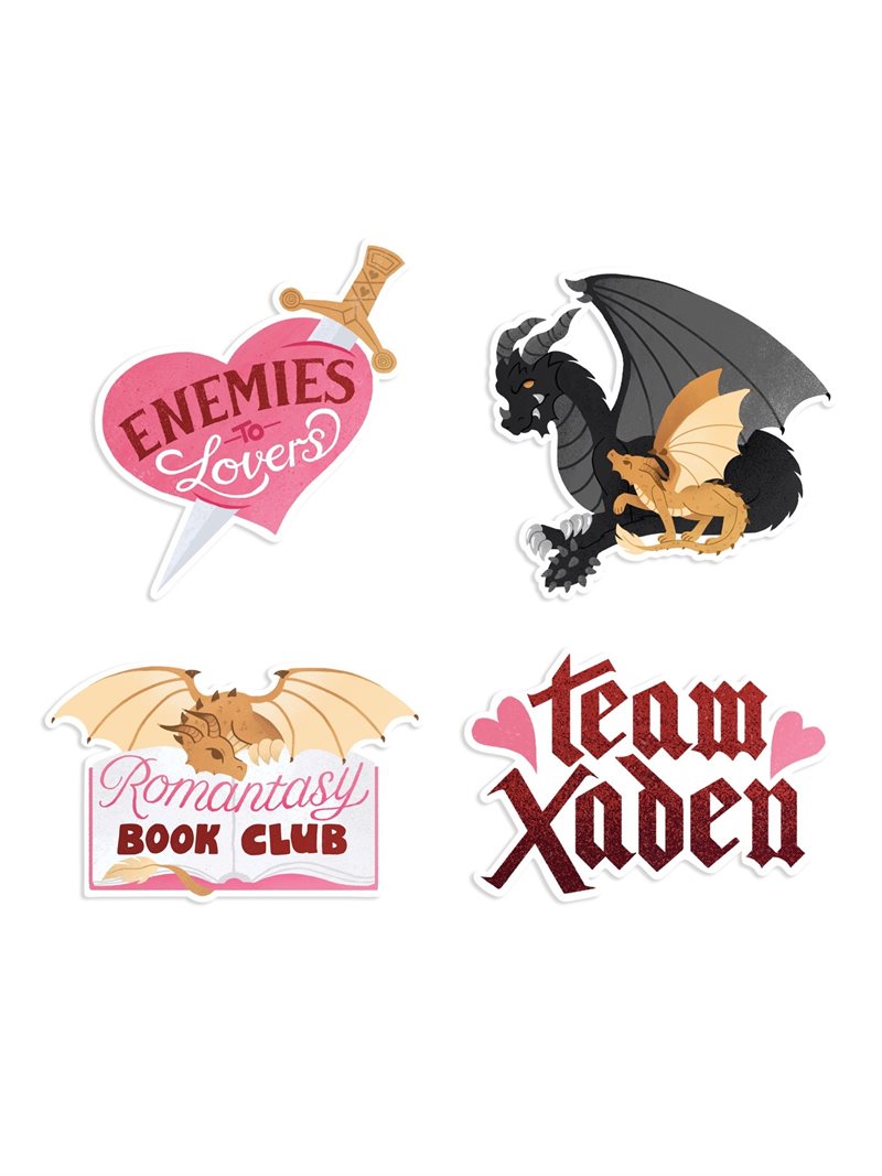 Fourth Wing: Romantasy Sticker Set of 4