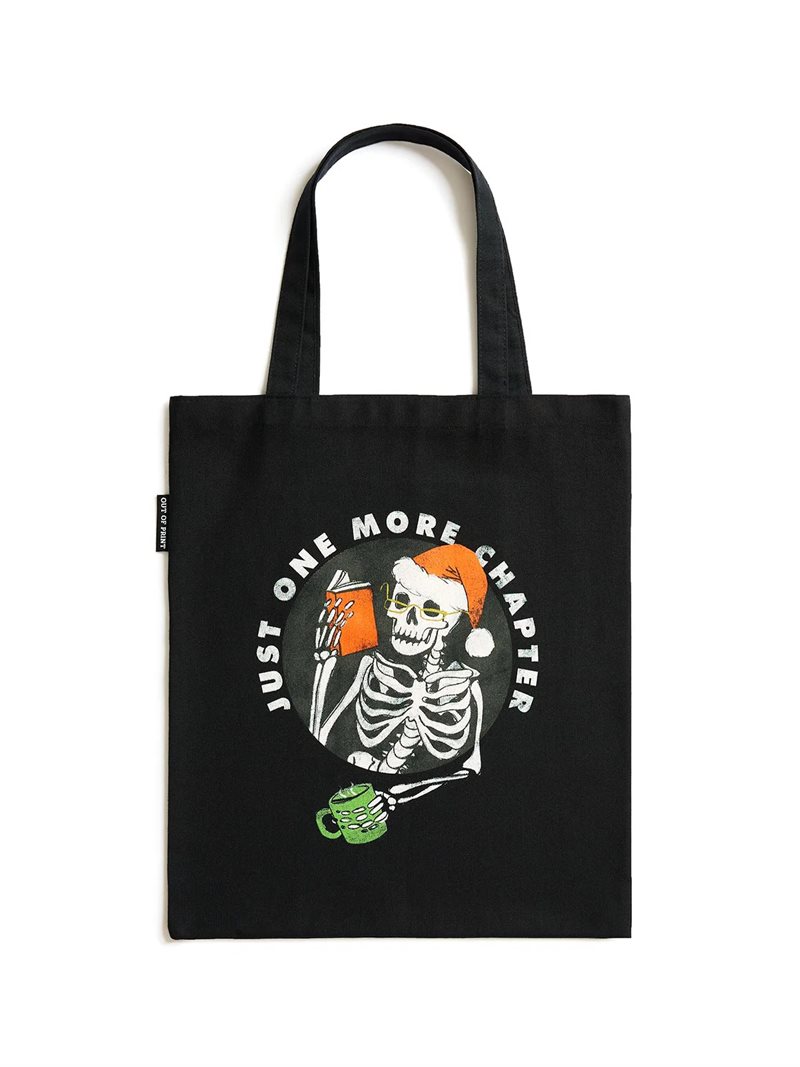 Just One More Chapter Holiday Tote Bag