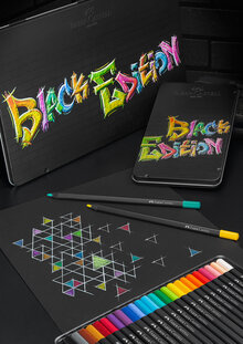 Färgpennset 12p i metallask Faber Castell