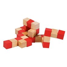 Spel Ormkub röd/naturfärgad