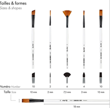 Penselset Darwi for you Akryl Medium 2 5-pack