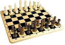 Schack 28x28 cm trä Plåtask Tactic