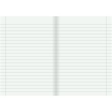 Skrivhäfte A5 linjerat 210 x 145 x 5mm | Färg röd