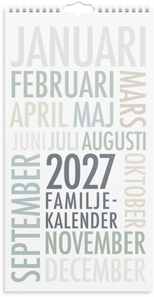 Familjekalender 2027 TrendArt