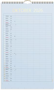 Familjekalender 2026 Color