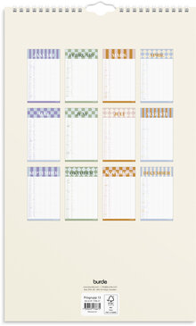 Familjekalender 2027 Color Blocking