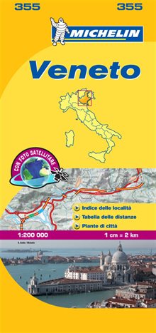Veneto Michelin 355 delkarta Italien : 1:200000