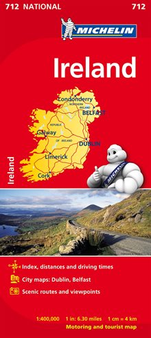 Irland Michelin 712 karta : 1:400000