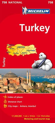 Turkiet Michelin 758 karta : 1:1milj