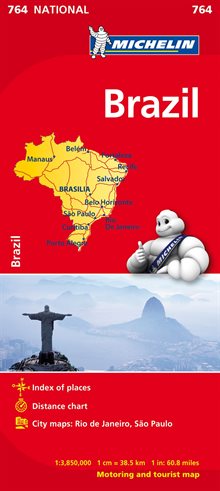 Brasilien Michelin 764 karta : 1:3,85milm