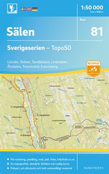 81 Sälen Sverigeserien Topo50 : Skala 1:50 000