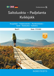 Outdoorkartan Saltoluokta Padjelanta Kvikkjokk : Blad 3 Skala 1: 75 000