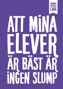 Anteckningsbok: Att mina elever är bäst är ingen slump (randig)