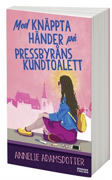 Med knäppta händer på Pressbyråns kundtoalett