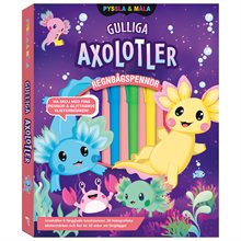 Pyssla och måla: Gulliga axolotler