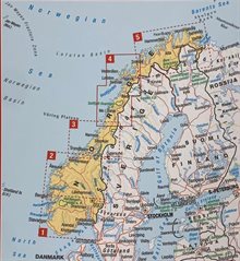 Mellersta och Norra Norge 4 EasyMap, 1:420 000