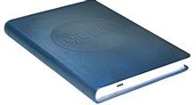Bibel 2000 Slimline - Blå konstskinn